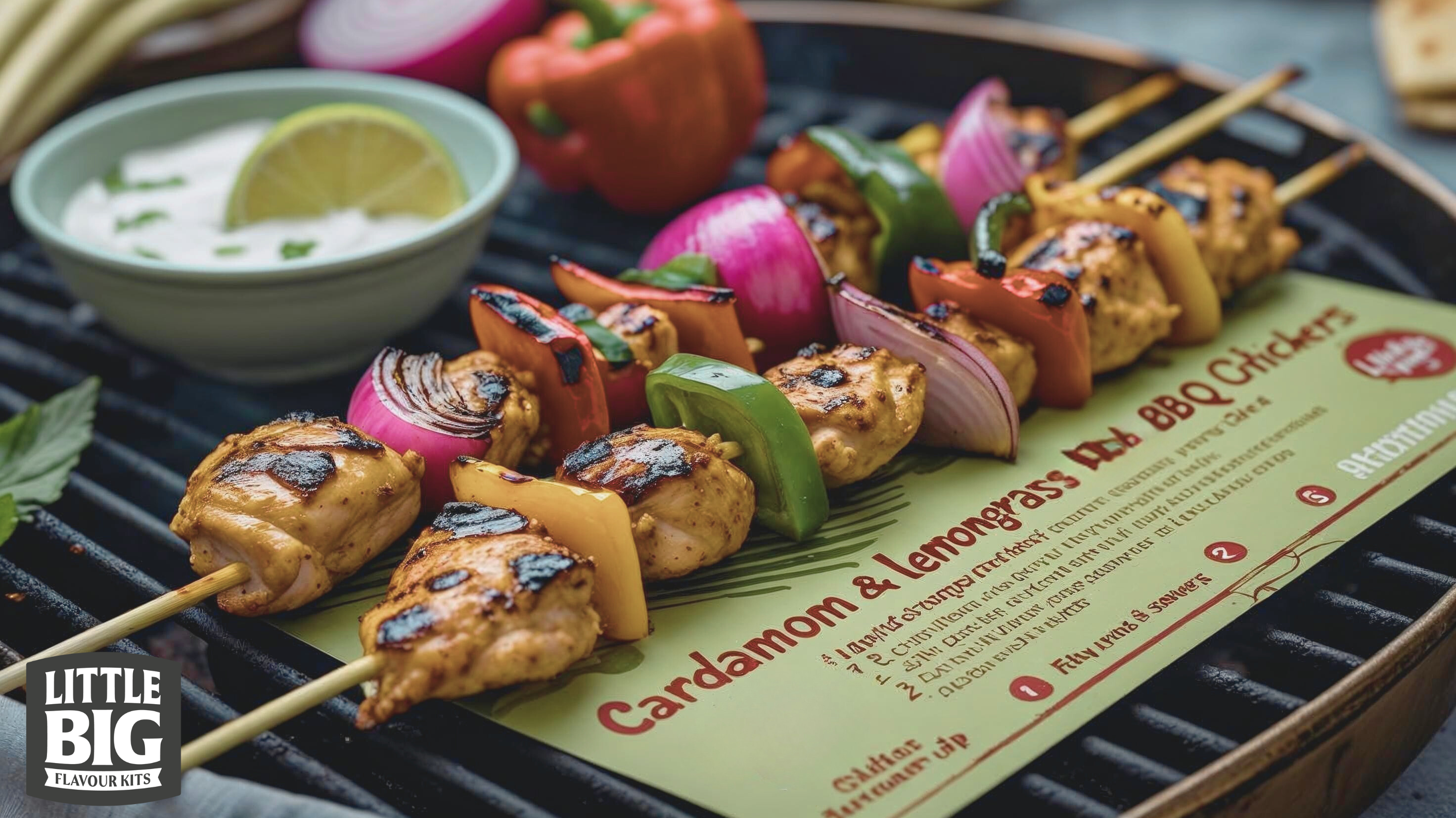 Cardamom & Lemongrass BBQ Chicken Skewers