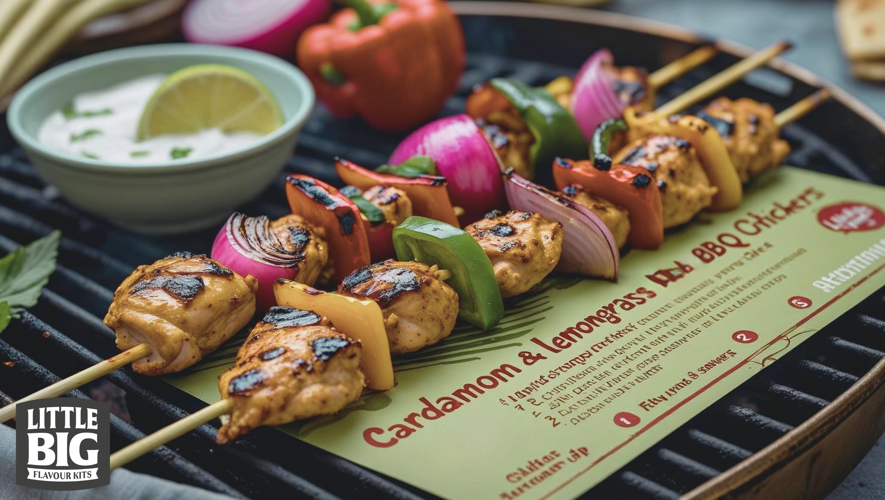 Cardamom & Lemongrass BBQ Chicken Skewers